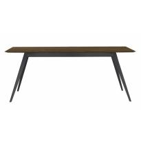 Table AISE rectangulaire de Treku, pieds en métal noir, 4 tailles, 20 coloris