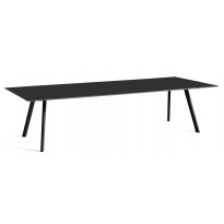 Table COPENHAGUE CPH 30 300 X 120 CM de Hay, Plateau et pieds en chêne noir vernis naturel