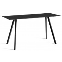 Table COPENHAGUE CPH30 200 X 80 X H.105 CM de Hay, Plateau et pieds en chêne noir vernis naturel