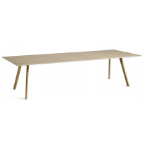 Table COPENHAGUE CPH30 300 X 120 CM de Hay, Plateau et pieds en chêne vernis naturel