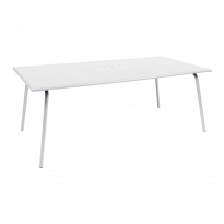 Table haute MONCEAU de Fermob, 194x94x74, Blanc coton