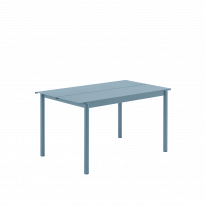 Table de jardin LINEAR STEEL de Muuto, 140 cm, Bleu pâle