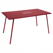 Table haute MONCEAU de Fermob, 146x80x74, Piment