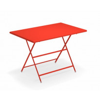 Table rectangulaire ARC EN CIEL de Emu 110 cm, Rouge écarlate