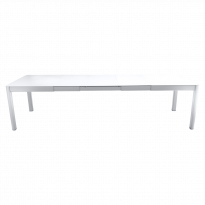 Table à allonges RIBAMBELLE de Fermob, 3 allonges, Blanc coton
