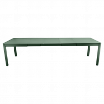 Table à allonges RIBAMBELLE de Fermob, 3 allonges, Vert cèdre