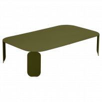 Table basse rectangulaire BEBOP de Fermob, H. 29 cm, Pesto