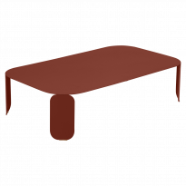 Table basse rectangulaire BEBOP de Fermob, H.29, Ocre rouge