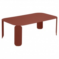 Table basse rectangulaire BEBOP de Fermob, H.42, Ocre rouge