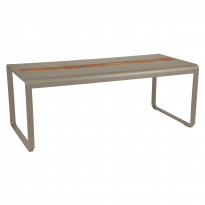 Table BELLEVIE 196 x 90 cm avec rangement de Fermob, Muscade