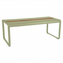 Table BELLEVIE 196 x 90 cm avec rangement de Fermob, Tilleul