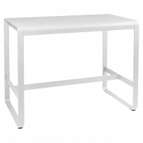 Table haute BELLEVIE de Fermob, 140 x 80, Blanc coton