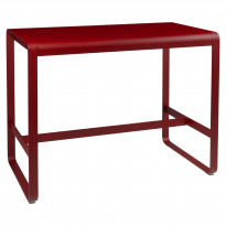 Table haute BELLEVIE de Fermob, 140 x 80, Coquelicot