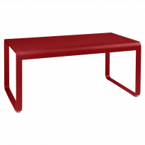 Table mi-haute BELLEVIE de Fermob, 140 x 80, Coquelicot