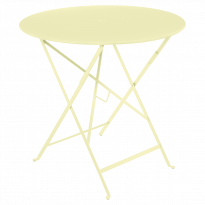 Table ronde pliante BISTRO de Fermob, D.77 x H.74 cm, Citron givré