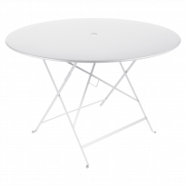 Table ronde pliante BISTRO de Fermob D.117 x H.74 cm Blanc coton