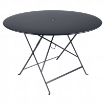 Table ronde pliante BISTRO de Fermob D.117 x H.74 cm Carbone 