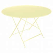 Table ronde pliante BISTRO de Fermob, D.117 x H.74 cm, Citron givré