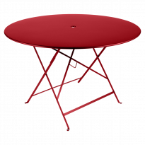 Table ronde pliante BISTRO de Fermob D.117 x H.74 cm Coquelicot