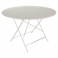 Table ronde pliante BISTRO de Fermob, D.117 x H.74 cm, Gris argile