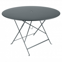 Table ronde pliante BISTRO de Fermob D.117 x H.74 cm Gris orage