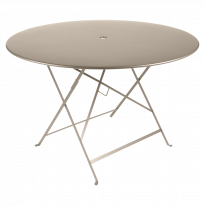 Table ronde pliante BISTRO de Fermob D.117 x H.74 cm Muscade
