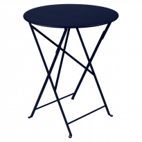 Table ronde pliante BISTRO de Fermob, D.60 x H.74 cm, Bleu abysse