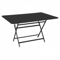 Table rectangulaire CARACTÈRE de Fermob, 128 x 90 cm, Carbone 