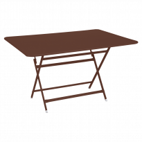 Table rectangulaire CARACTÈRE de Fermob, 128 x 90 cm, Ocre rouge