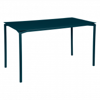 Table haute CALVI de Fermob, bleu acapulco