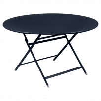 Table ronde CARACTÈRE de Fermob, Bleu abysse