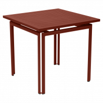 Table carrée COSTA de Fermob, ocre rouge