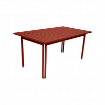 Table COSTA de Fermob, ocre rouge