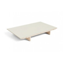 Extension pour table à rallonge CPH30 de Hay, 50 x 80 cm, Plateau lino blanc cassé