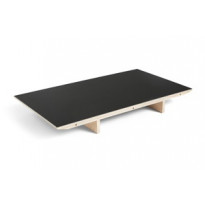 Extension pour table à rallonge CPH30 de Hay, 50 x 80 cm, Plateau lino noir