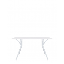 Table SPOON 140 x 74 cm de Kartell, Blanc