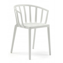 Chaise VENICE avec traitement Soft Touch de Kartell, Blanc opaque