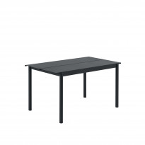 Table de jardin LINEAR STEEL de Muuto, 140 cm, Noir