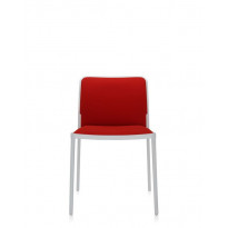 Chaise AUDREY SOFT de Kartell, Rouge-Blanc