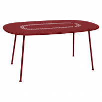 Table ovale LORETTE 160 x 90 cm de Fermob, Piment