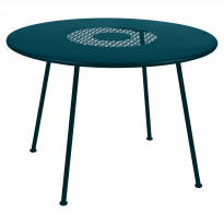 Table ronde LORETTE Ø.110 cm de Fermob, bleu acapulco