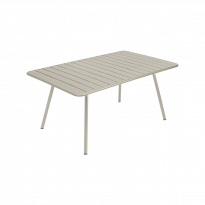 Table rectangulaire confort 6 LUXEMBOURG de Fermob, Gris argile