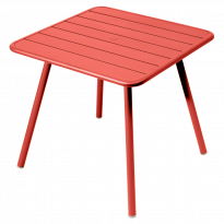 Table carrée 4 pieds LUXEMBOURG de Fermob, Capucine