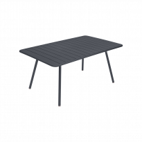 Table rectangulaire confort 6 LUXEMBOURG de Fermob, Carbone 