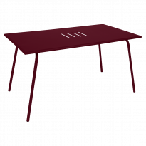 Table haute MONCEAU de Fermob, 146x80x74, Cerise noire