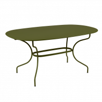 Table ovale 160x90 OPÉRA + de Fermob, Pesto