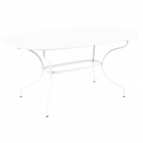 Table ovale 160x90 OPÉRA + de Fermob, Blanc coton