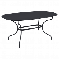 Table ovale 160x90 OPÉRA + de Fermob, Carbone 