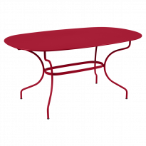 Table ovale 160x90 OPÉRA + de Fermob, Piment