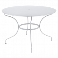 Table ronde OPÉRA + de Fermob, D. 117, Blanc coton